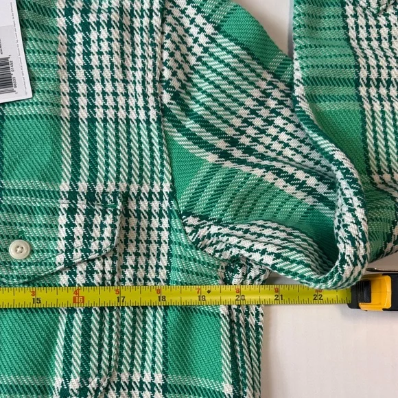 Outerknown Green Checkered Casual Shirt - Picture 8 of 9